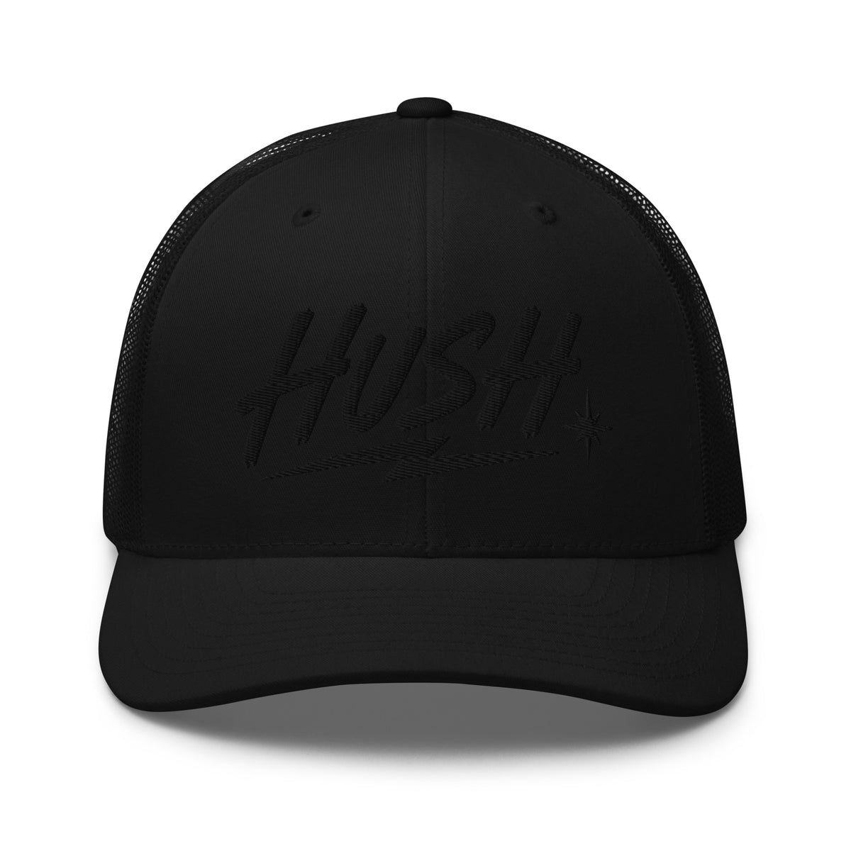 HUSH Cap, Black Thread