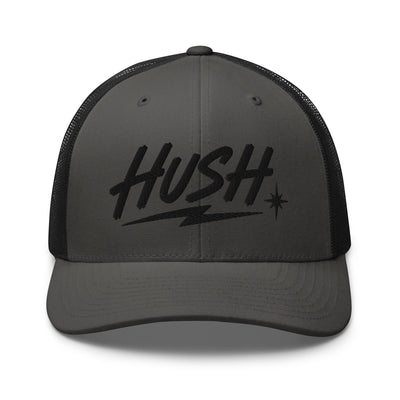 HUSH Cap, Black Thread Charcoal/ Black