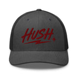 No Man Rides Alone - Maroon in Dark Heather Gray
