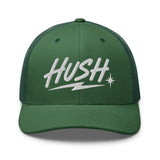 HUSH Cap, White Thread in Evergreen