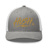 No Man Rides Alone - Gold in Heather Grey/White