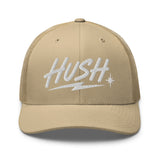 HUSH Cap, White Thread in Khaki