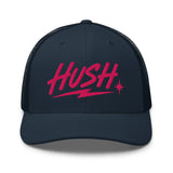 No Man Rides Alone - Pink in Navy