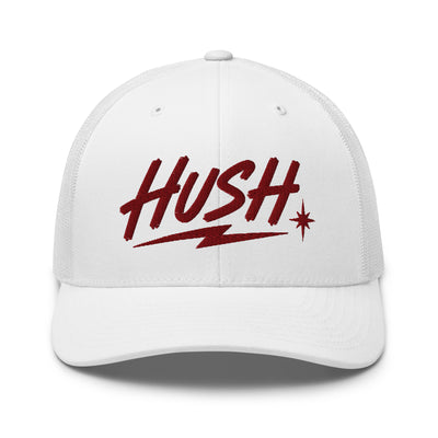 HUSH Cap, Red Thread White